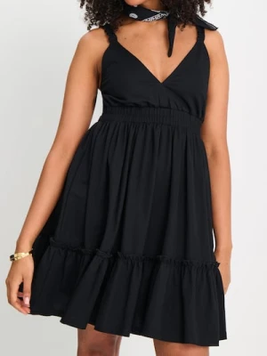 Sinsay - Sukienka mini z wiskozą - czarny