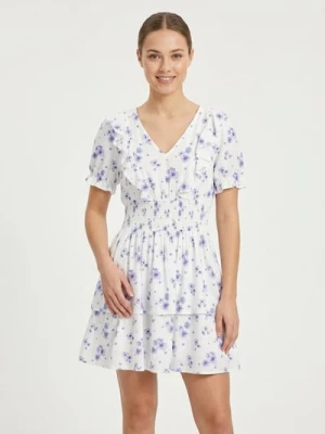 Sinsay - Sukienka mini z wiskozą w kwiatowy wzór - wielobarwny