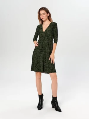 Sinsay - Sukienka mini ze wzorem - wielobarwny