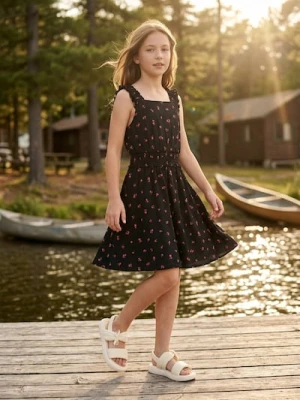 Sinsay - Sukienka na ramiączkach z motywem drobnych kwiatków - wielobarwny