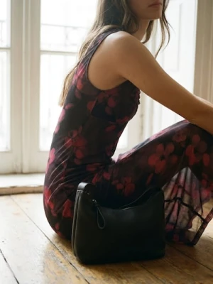 Sinsay - Sukienka na ramiączkach ze wzorem w kwiaty - wielobarwny