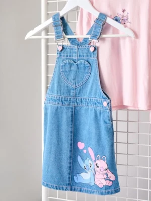 Sinsay - Sukienka ogrodniczka Lilo & Stitch - niebieski