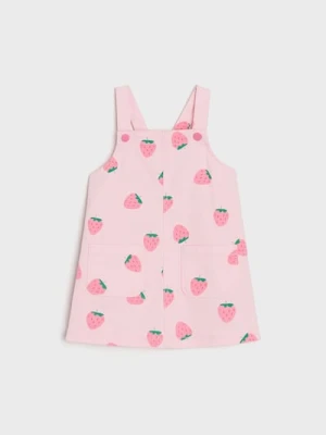 Sinsay - Sukienka ogrodniczka - różowy