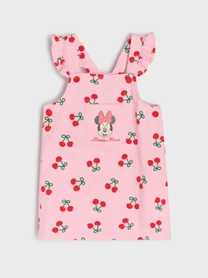 Sinsay - Sukienka ogrodniczka z nadrukiem Minnie Mouse - pomarańczowy