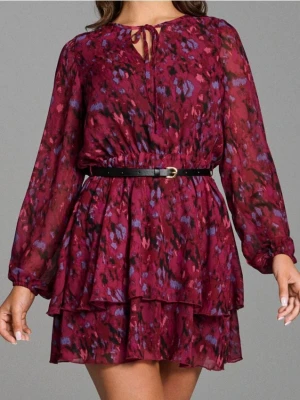 Sinsay - Sukienka szmizjerka z paskiem - wielobarwny