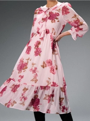 Sinsay - Sukienka szmizjerka ze wzorem - wielobarwny