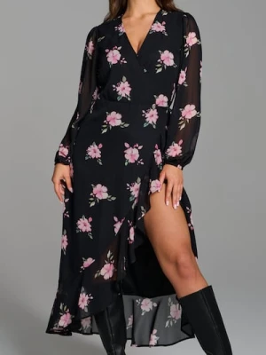 Sinsay - Sukienka szmizjerka ze wzorem - wielobarwny