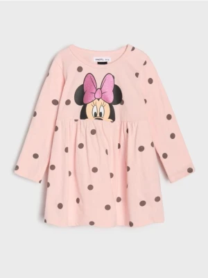 Sinsay - Sukienka w groszki Minnie Mouse - różowy