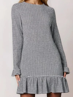 Sinsay - Sukienka w kratę midi - wielobarwny