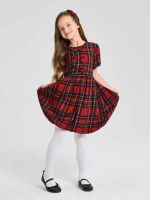 Sinsay - Sukienka w kratę - wielobarwny