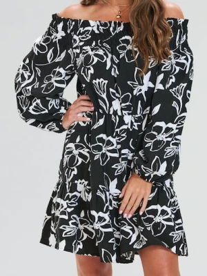 Sinsay - Sukienka w kwiaty - wielobarwny