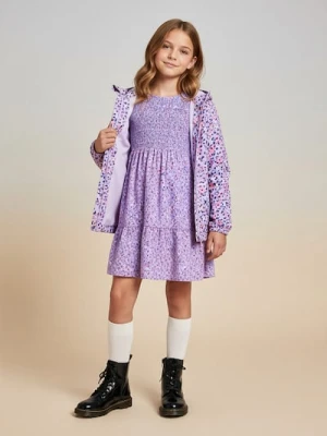 Sinsay - Sukienka w kwiaty z elastycznym marszczeniem - wielobarwny