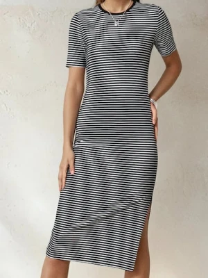 Sinsay - Sukienka w paski - wielobarwny