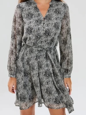 Sinsay - Sukienka w zwierzęcy wzór - wielobarwny