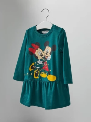 Sinsay - Sukienka z baskinką Mickey Mouse - zielony
