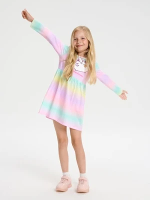 Sinsay - Sukienka z długim rękawem Pusheen the Cat - wielobarwny