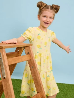 Sinsay - Sukienka z falbanami - żółty