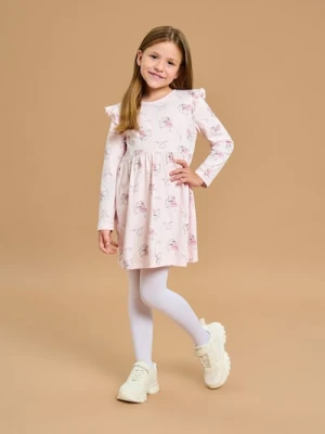 Sinsay - Sukienka z falbankami marszczona w talii - wielobarwny