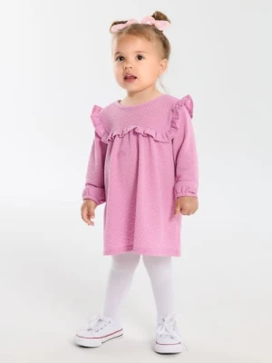 Sinsay - Sukienka z falbankami - różowy