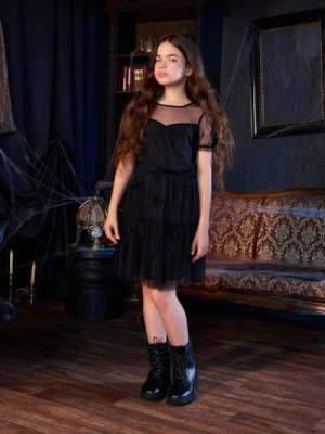 Sinsay - Sukienka z kokardkami - czarny