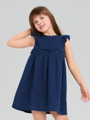 Sinsay - Sukienka z marszczeniami i ozdobnymi falbanami - wielobarwny