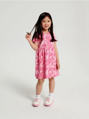 Sinsay - Sukienka z marszczeniami - różowy