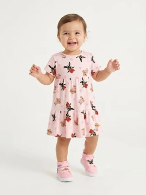 Sinsay - Sukienka z nadrukiem Bing - różowy