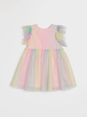 Sinsay - Sukienka z tęczowym tiulem - wielobarwny