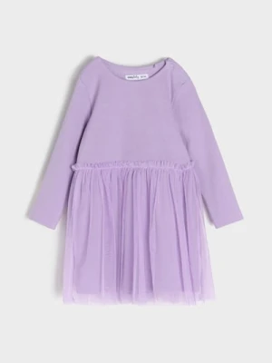 Sinsay - Sukienka z tiulem - fioletowy