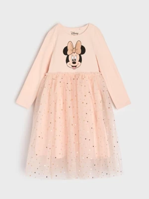 Sinsay - Sukienka z tiulem Minnie Mouse - różowy