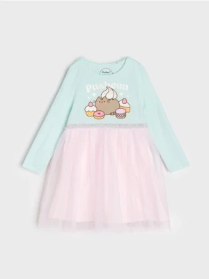 Sinsay - Sukienka z tiulem Pusheen the Cat - zielony