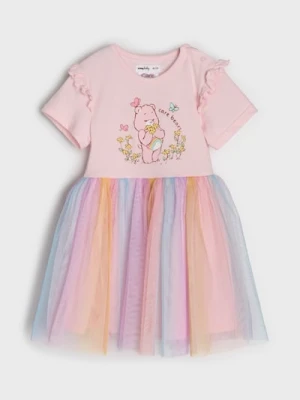 Sinsay - Sukienka z tiulowym dołem Care Bears - różowy