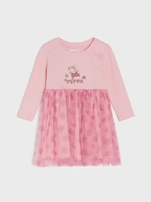 Sinsay - Sukienka z tiulowym dołem Peppa Pig - różowy