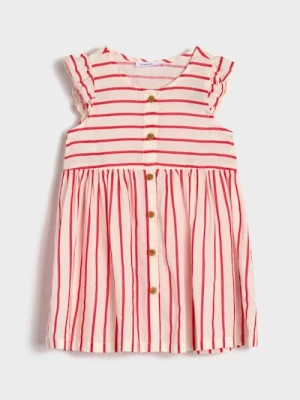 Sinsay - Sukienka z wiskozy - kremowy