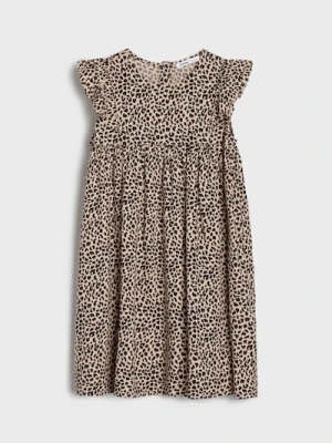 Sinsay - Sukienka z wiskozy z motywem zwierzęcym - wielobarwny