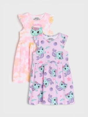 Sinsay - Sukienki 2 pack Gabby's Dollhouse - wielobarwny