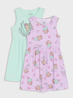 Sinsay - Sukienki 2 pack Pusheen the Cat - fioletowy