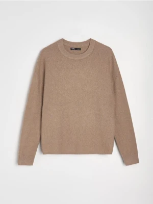 Sinsay - Sweter basic - brązowy