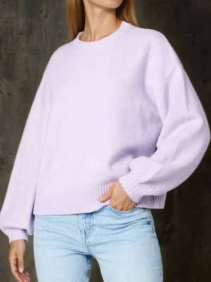 Sinsay - Sweter basic - fioletowy