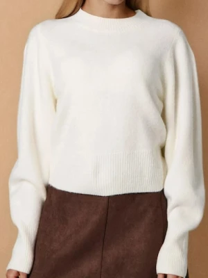 Sinsay - Sweter basic - kremowy