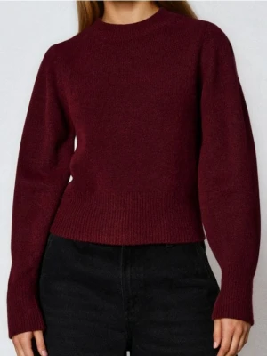 Sinsay - Sweter basic - bordowy