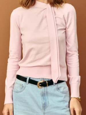 Sinsay - Sweter basic - różowy