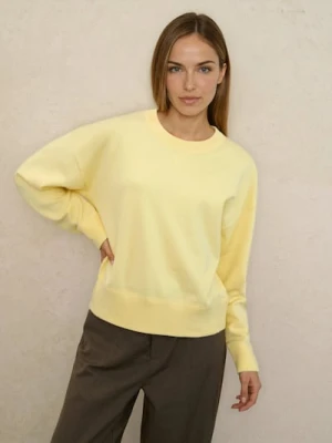 Sinsay - Sweter basic z wiskozą - żółty