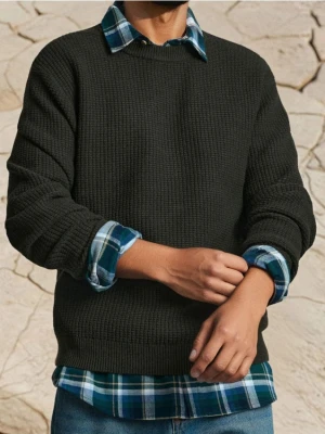 Sinsay - Sweter basic - zielony