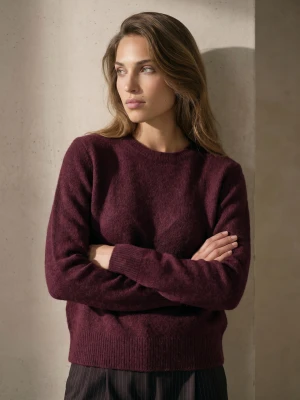 Sinsay - Sweter chunky z domieszką wełny - fioletowy