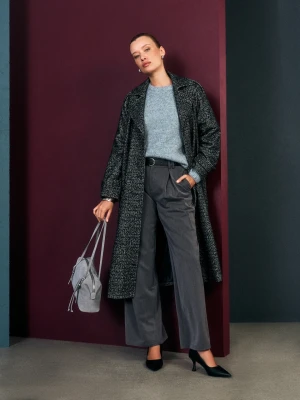 Sinsay - Sweter chunky z domieszką wełny - niebieski
