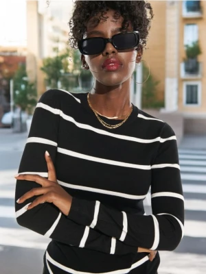 Sinsay - Sweter - czarny