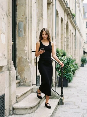 Sinsay - Sweter na ramiączkach basic - czarny