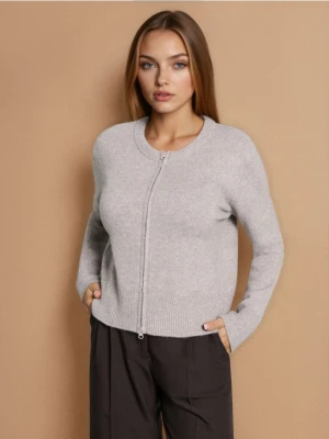 Sinsay - Sweter na zamek - brązowy