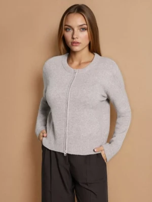 Sinsay - Sweter na zamek - brązowy